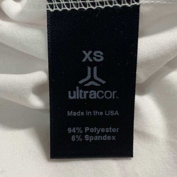 Ultracor XS Womens White Boa Muscle Tank Top Pull Over Gym Active - Picture 9 of 9